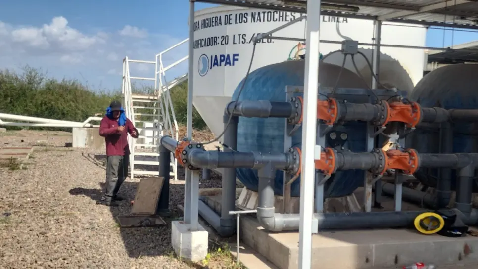 Planta potabilizadora de Higuera de Los Natoches, en El Fuerte, ya está funcionando