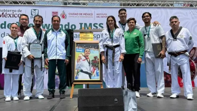 María del Rosario Espinoza inspira a nuevas generaciones con clínica de taekwondo en la CDMX