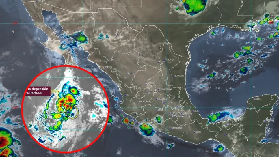 Depresión Tropical 8-E se forma en el Pacífico; Se convertiría en el ciclón "Henriette"
