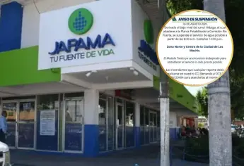 ¿No tienes agua en tu casa? JAPAMA anuncia suspensión del servicio en Los Mochis
