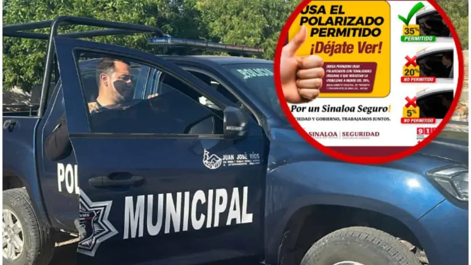 ¿Qué polarizado es legal en Sinaloa? Autoridades lo muestran con ejemplo visual