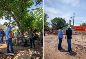 Gámez Mendívil supervisa avance de planta potabilizadora al norte de Culiacán