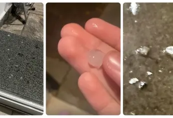 Caída de granizo sorprende a Culiacán esta noche de martes