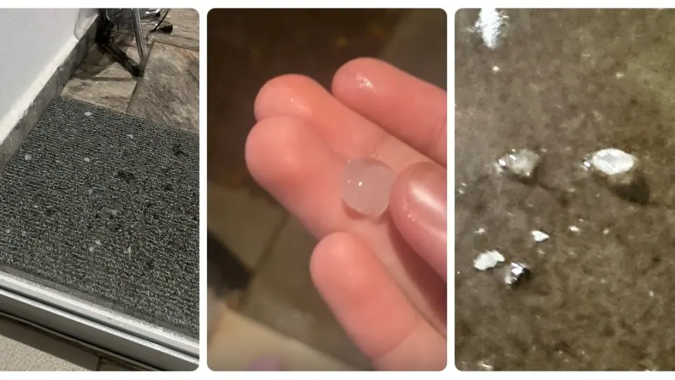 Caída de granizo sorprende a Culiacán esta noche de martes