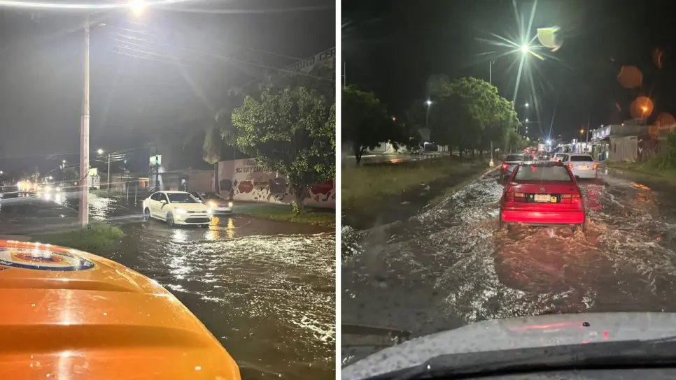 Lluvias provocan inundaciones, apagones y caída de estructuras en Mazatlán