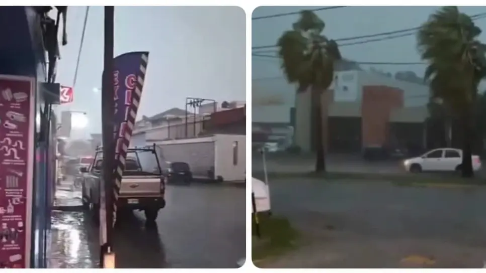 Fuerte lluvia llega al sur Sinaloa; se esperan tormentas eléctricas y posible caída de granizo