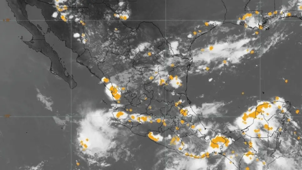 Se esperan lluvias puntuales intensas en el sur de la República Mexicana