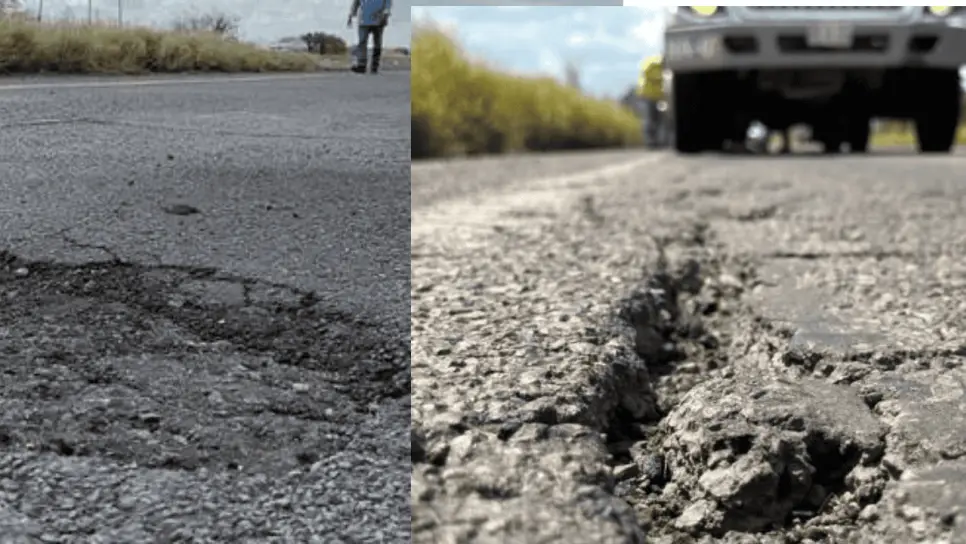 Ante aparatosa volcadura por bache en la México 15, gobierno de Ahome gestiona rehabilitación urgente