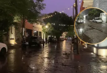 Cae sorpresiva lluvia en El Fuerte y llega hasta con granizo