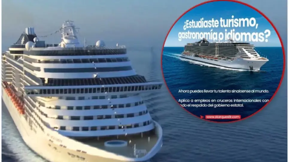 ¡Zarpa hacia tu futuro! Gobierno de Sinaloa te conecta con empleos en cruceros internacionales