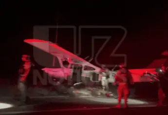 Esta es la avioneta que aterrizó en la Maxipista por la Mazatlán-Culiacán