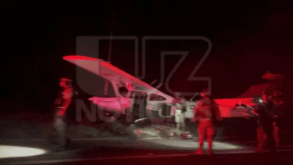 Esta es la avioneta que aterrizó en la Maxipista por la Mazatlán-Culiacán