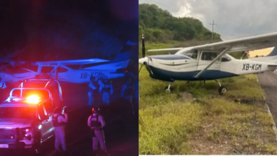 Avioneta que aterrizó en la Maxipista Culiacán-Mazatlán se le acabó el combustible; venía de Baja California