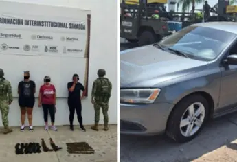 Son esposas de militares las 3 mujeres detenidas con Cuernos de Chivo en Barrancos, Culiacán