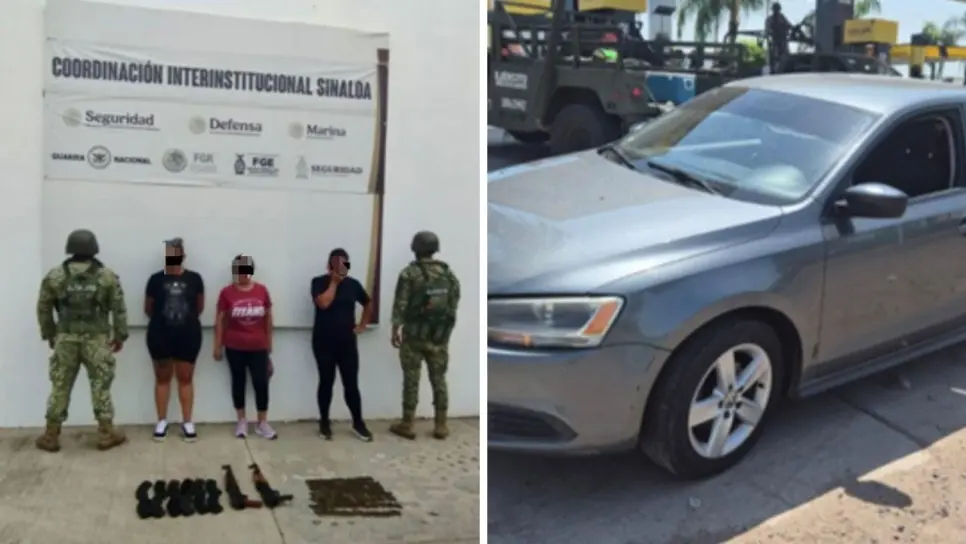Son esposas de militares las 3 mujeres detenidas con Cuernos de Chivo en Barrancos, Culiacán