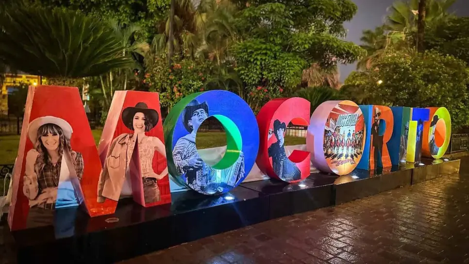 Mocorito estrena mirador fotográfico con letras que rinden homenaje  a Joss Favela y a la música sinaloense