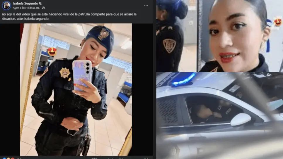 Mujer policía niega ser ella la que exponen en redes tras videoescándalo en la CDMX