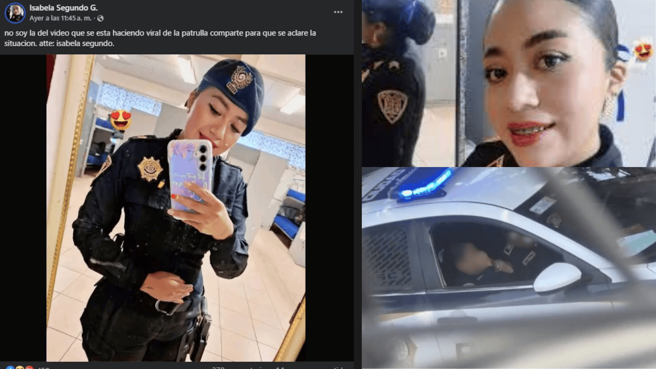 Mujer policía niega ser ella la que exponen en redes tras videoescándalo en la CDMX