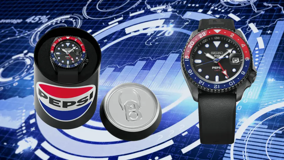Así es el Seiko 5 x Pepsi; el reloj coleccionable que llama la atención de todos