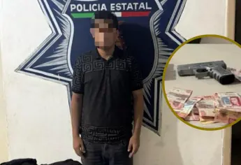 Detienen a asaltante con pistola de juguete en el centro de Culiacán