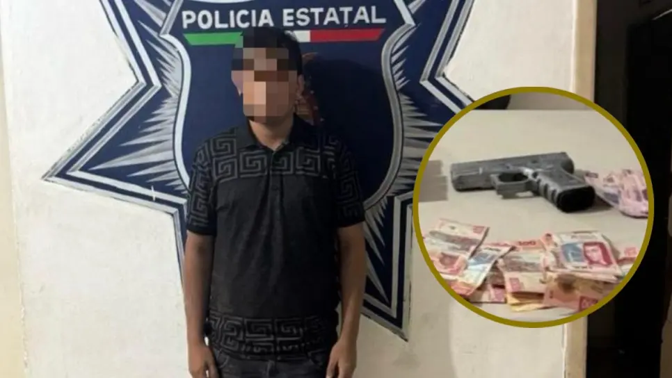 Detienen a asaltante con pistola de juguete en el centro de Culiacán