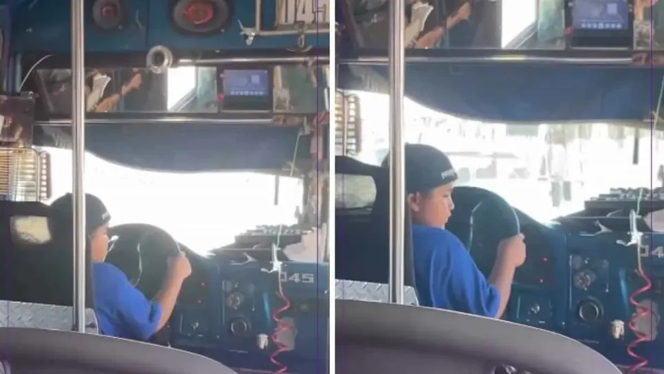 Graban a niño conduciendo camión en Durango y genera furor e indignación en redes sociales | VIDEO