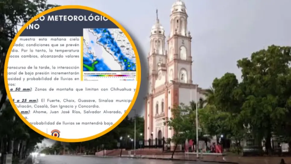 Se esperan lluvias en algunos municipios de Sinaloa este 9 de agosto: Protección Civil