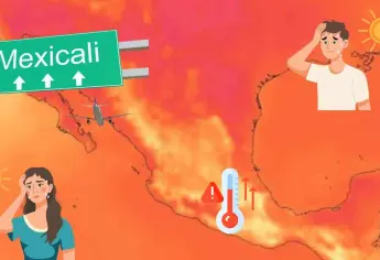 Calor en Mexicali; registran hasta 52.7°C, nuevo récord en Baja California