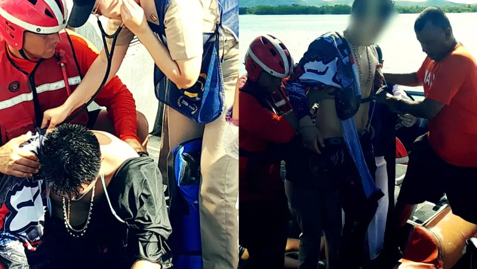 Armada de México rescata a dos hombres con posible ahogamiento en Mazatlán