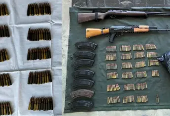 Aseguran armas, municiones y droga en Mazatlán