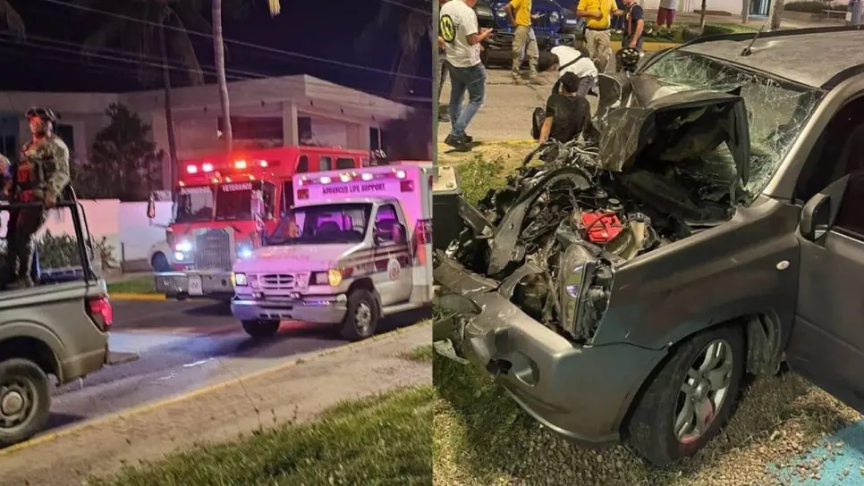 Accidente vehicular deja 5 lesionados en la zona de Cerritos de Mazatlán