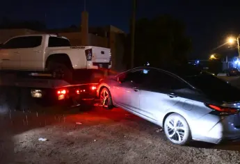 Operativo en Guamúchil deja vehículos asegurados y detenidos tras enfrentamiento en la colonia Magisterio
