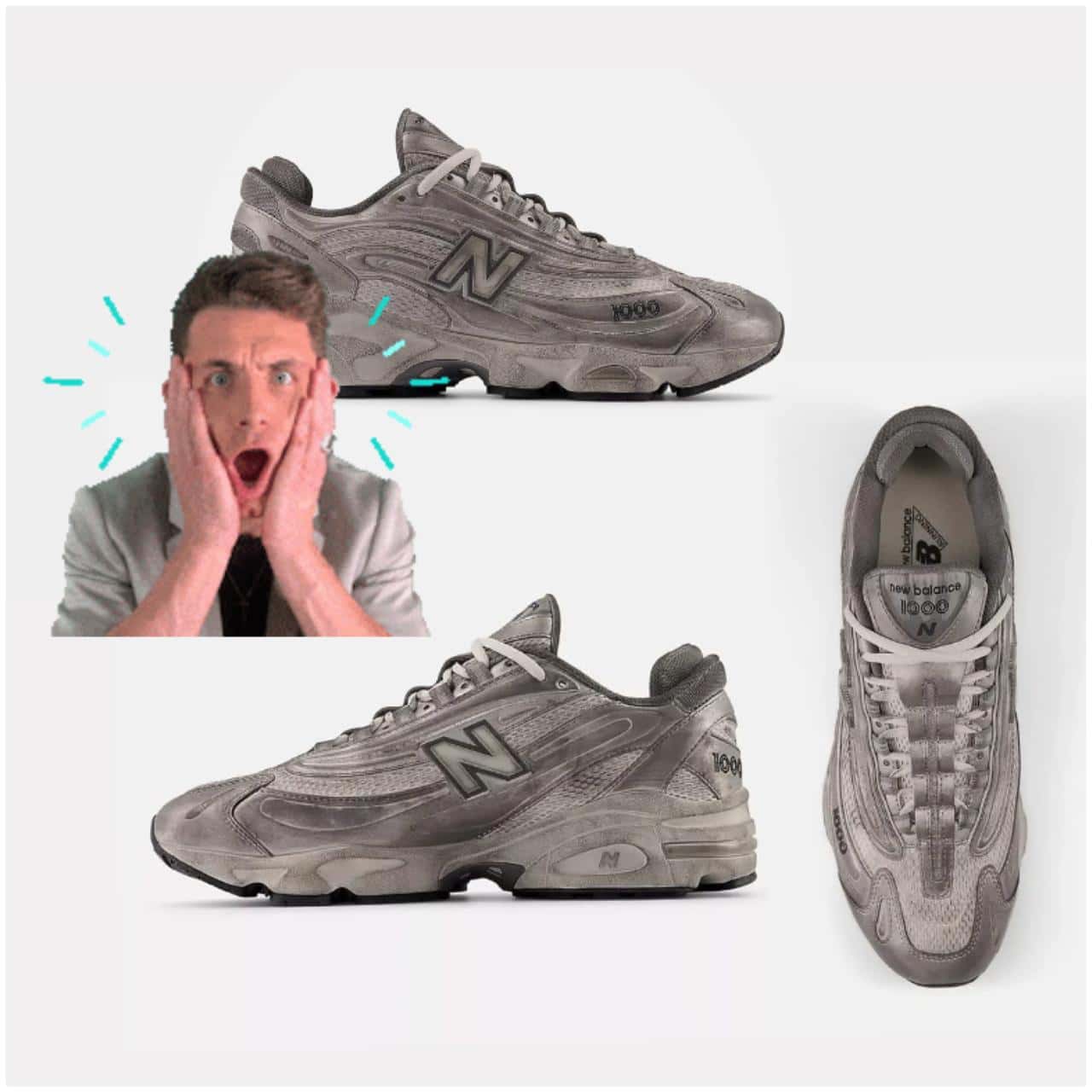 New Balance lanza tenis sucios, el nuevo modelo que causa sensación