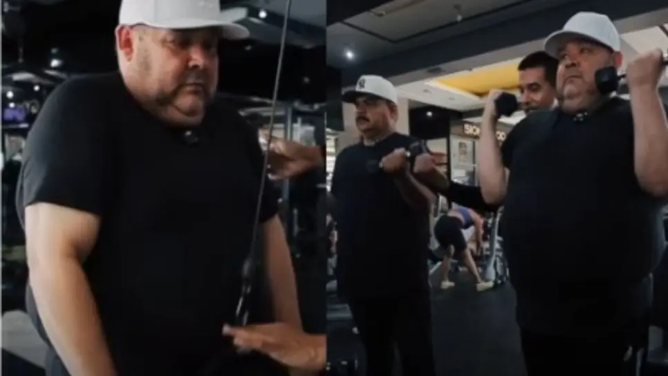 Se acabaron sus gorditos: Chuy Lizárraga y El Coyote le entran al gym | VIDEO