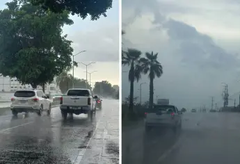 Lluvias intensas y actividad eléctrica en Sinaloa