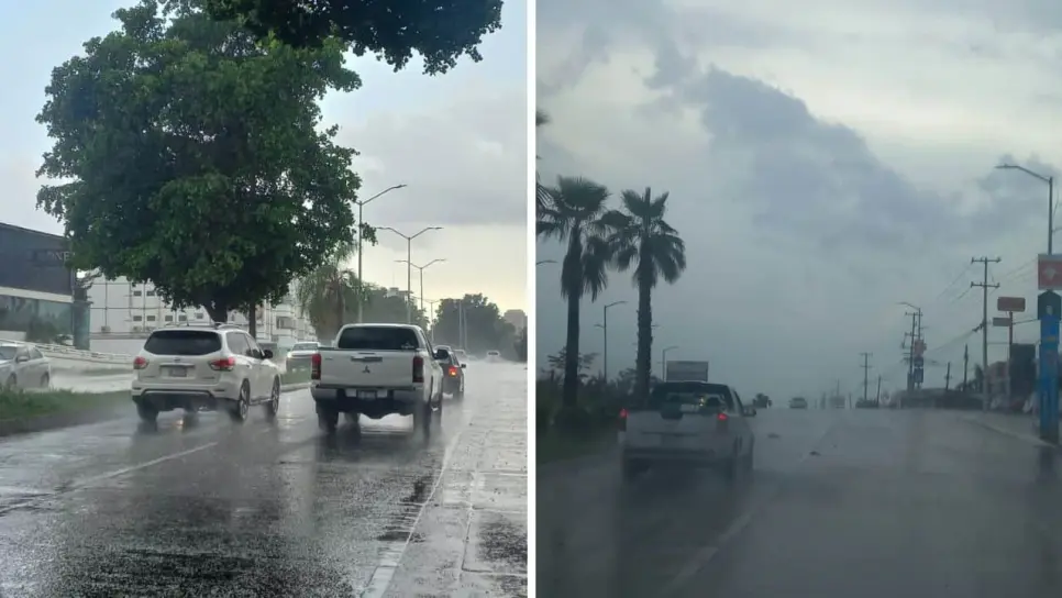 Se registra fuerte lluvia en Culiacán este 12 de agosto