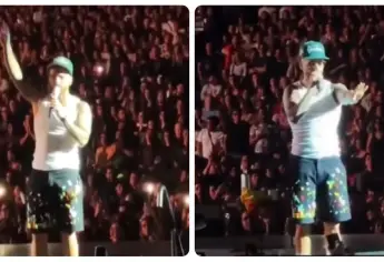 Maluma regaña a una fan por llevar a un bebé a su concierto
