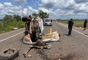 Muere repartidor de gas tras fuerte “encontronazo” en la carretera México 15, en Mocorito