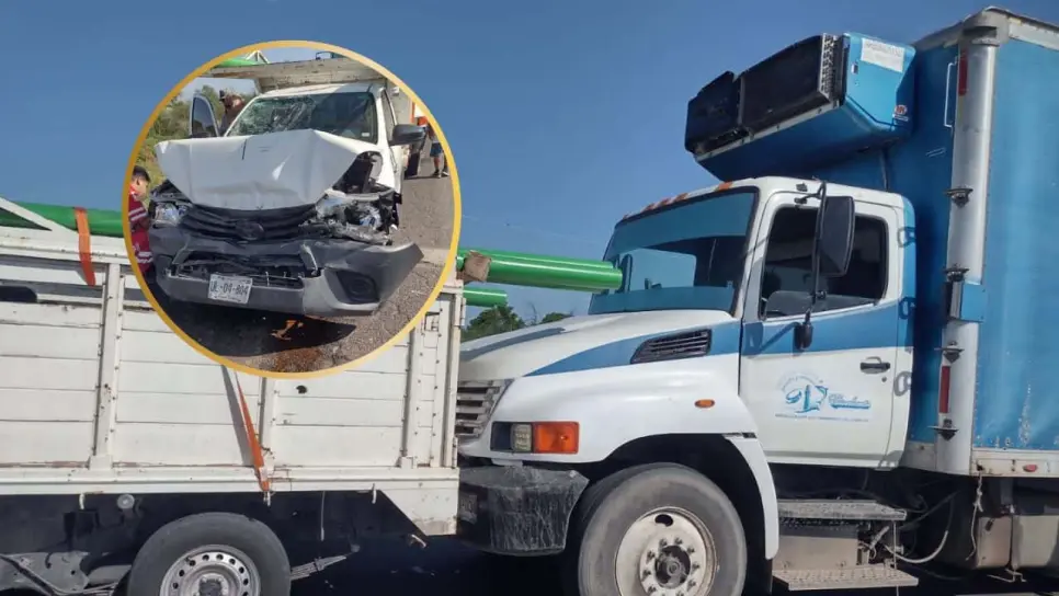 Carambola en el Libramiento Oriente de Los Mochis deja a cinco lesionados
