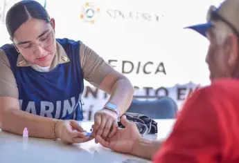 Secretaría de Marina lleva Brigadas Médicas Gratuitas al Ejido Los Suárez en Ahome