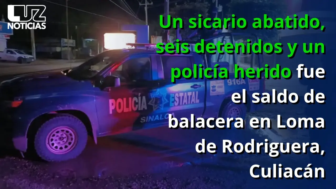 Un sicario abatido, 6 detenidos y un policía herido fue el saldo de balacera en Loma de Rodriguera