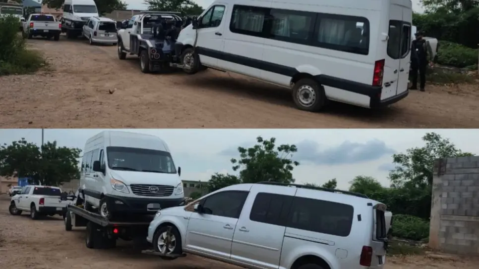 Aseguran 4 vehículos con reporte de robo en el Fracc. Campestre Tres Ríos de Culiacán