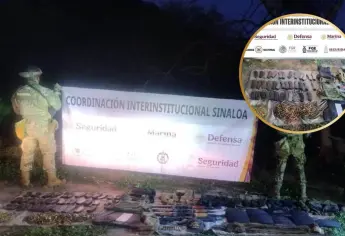 Atacan a balazos a efectivos de La Marina en Elota y aseguran armas de fuego, municiones y cargadores