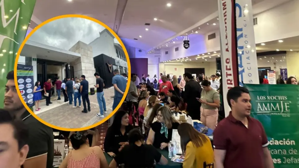 Feria del Empleo en Los Mochis ofrece 900 vacantes; jóvenes hacen fila buscando trabajo