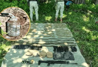 Militares decomisan granadas, armas y municiones en San Ignacio