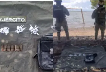 Aseguran cartuchos y dosis de presunta droga en Eldorado