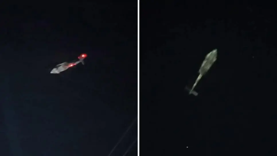 Helicóptero militar realiza sobrevuelos a baja altura en el sector sur de Culiacán