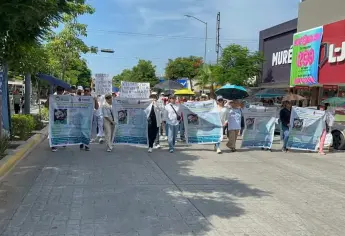 “Todo en esta vida se paga”: tía de Óscar Manuel, exige su liberación en marcha en Los Mochis