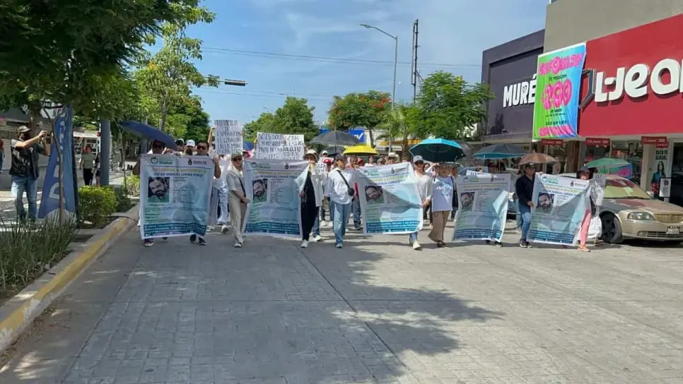 "Todo en esta vida se paga": tía de Óscar Manuel, exige su liberación en marcha en Los Mochis