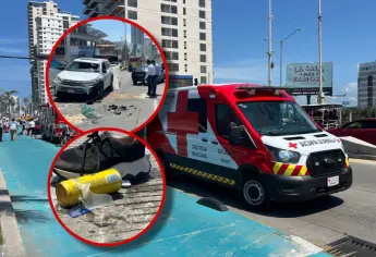 Se registra mega choque en el malecón de Mazatlán; el responsable iba alcoholizado y huye
